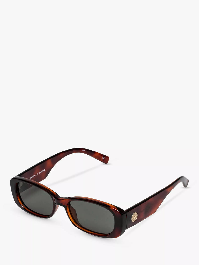 Le Specs Unreal rectangular sunglasses, imported from the UK