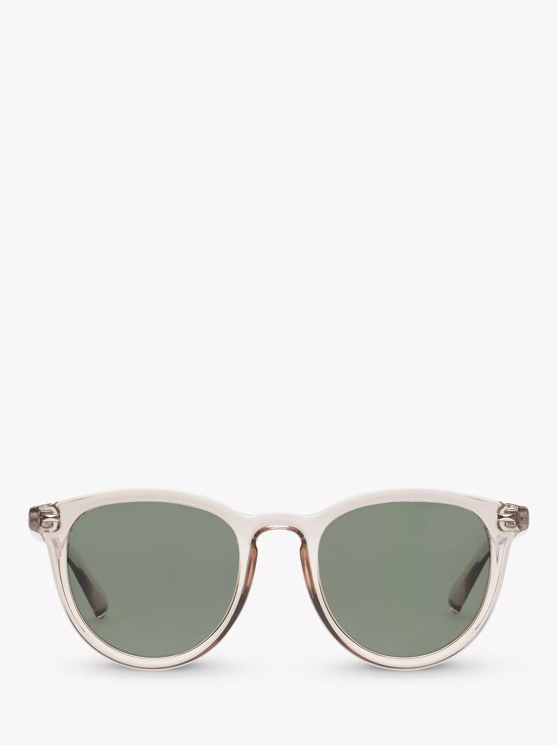 Le Specs polarised oval sunglasses clear/brown - British product