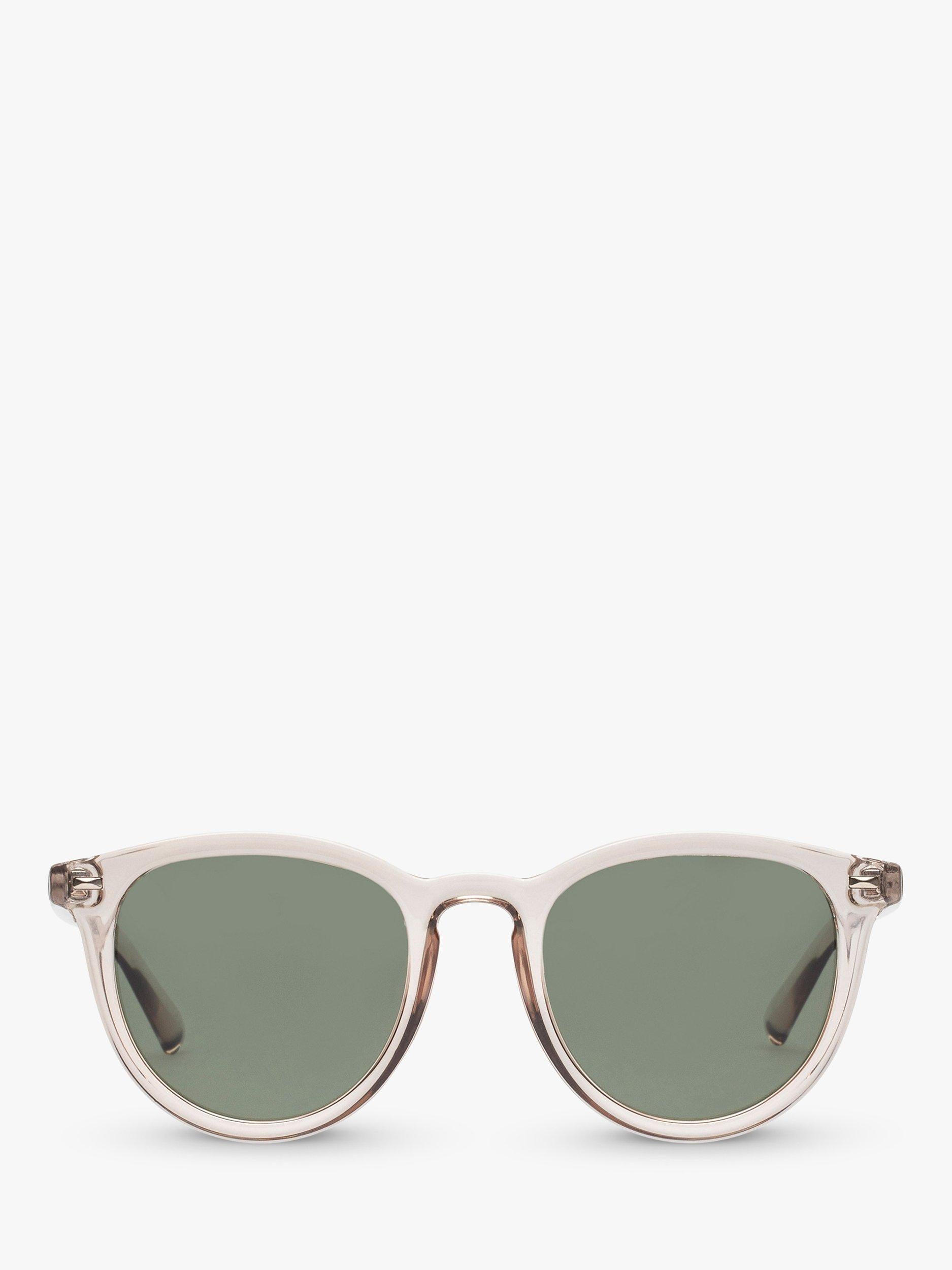 Le Specs polarised oval sunglasses clear/brown - British product