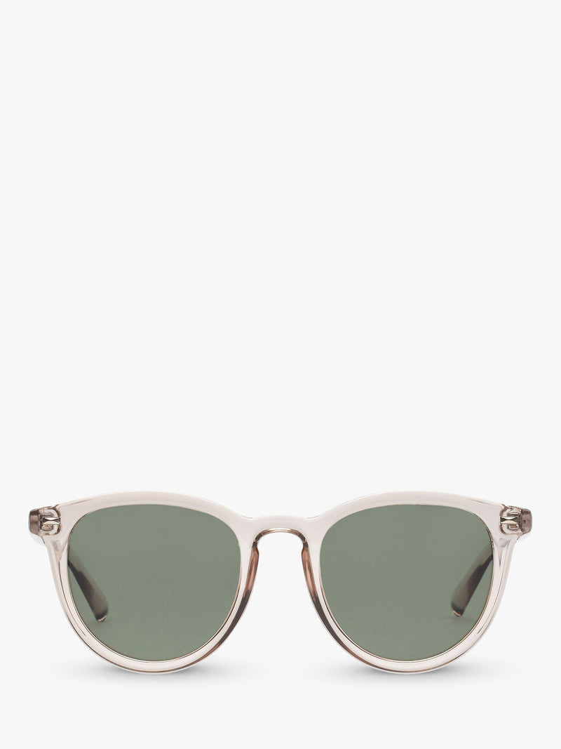 Le Specs polarised oval sunglasses clear/brown - British product