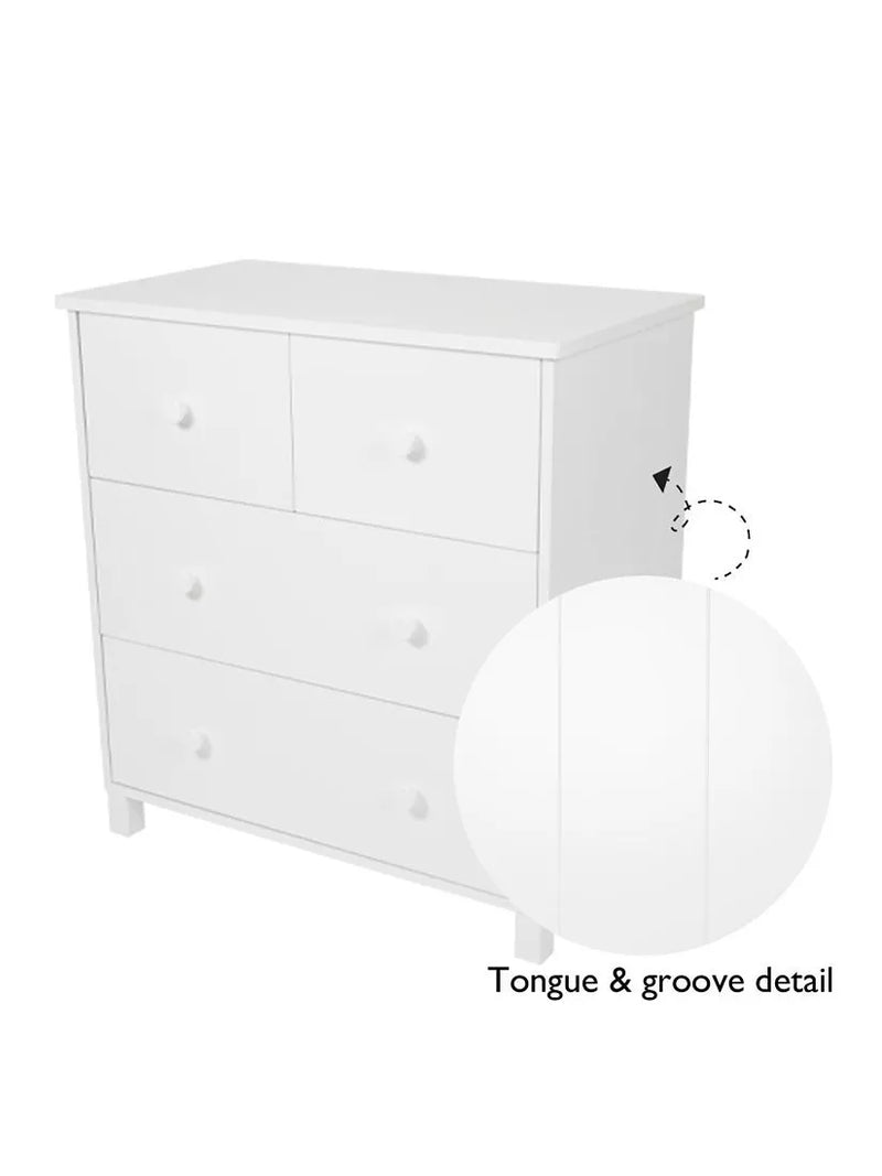Great Little Trading Co chest of drawers white large, UK version