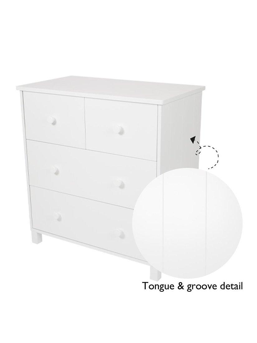 Great Little Trading Co chest of drawers white large, UK version