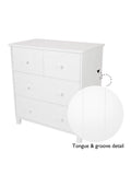 Great Little Trading Co chest of drawers white large, UK version
