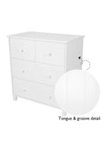 Great Little Trading Co chest of drawers white large, UK version