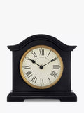 Acctim Roman numeral mantel clock distressed black - British product