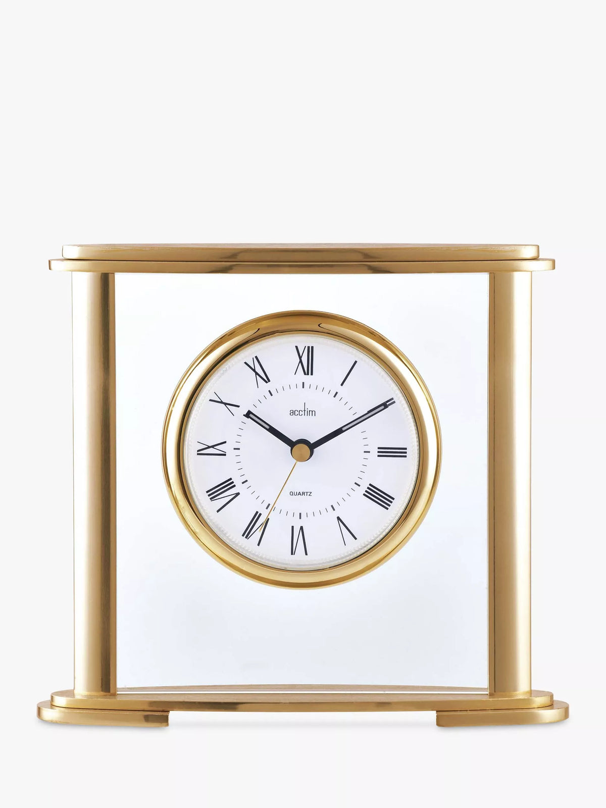 Acctim Colgrove Roman numeral mantel clock gold, UK version