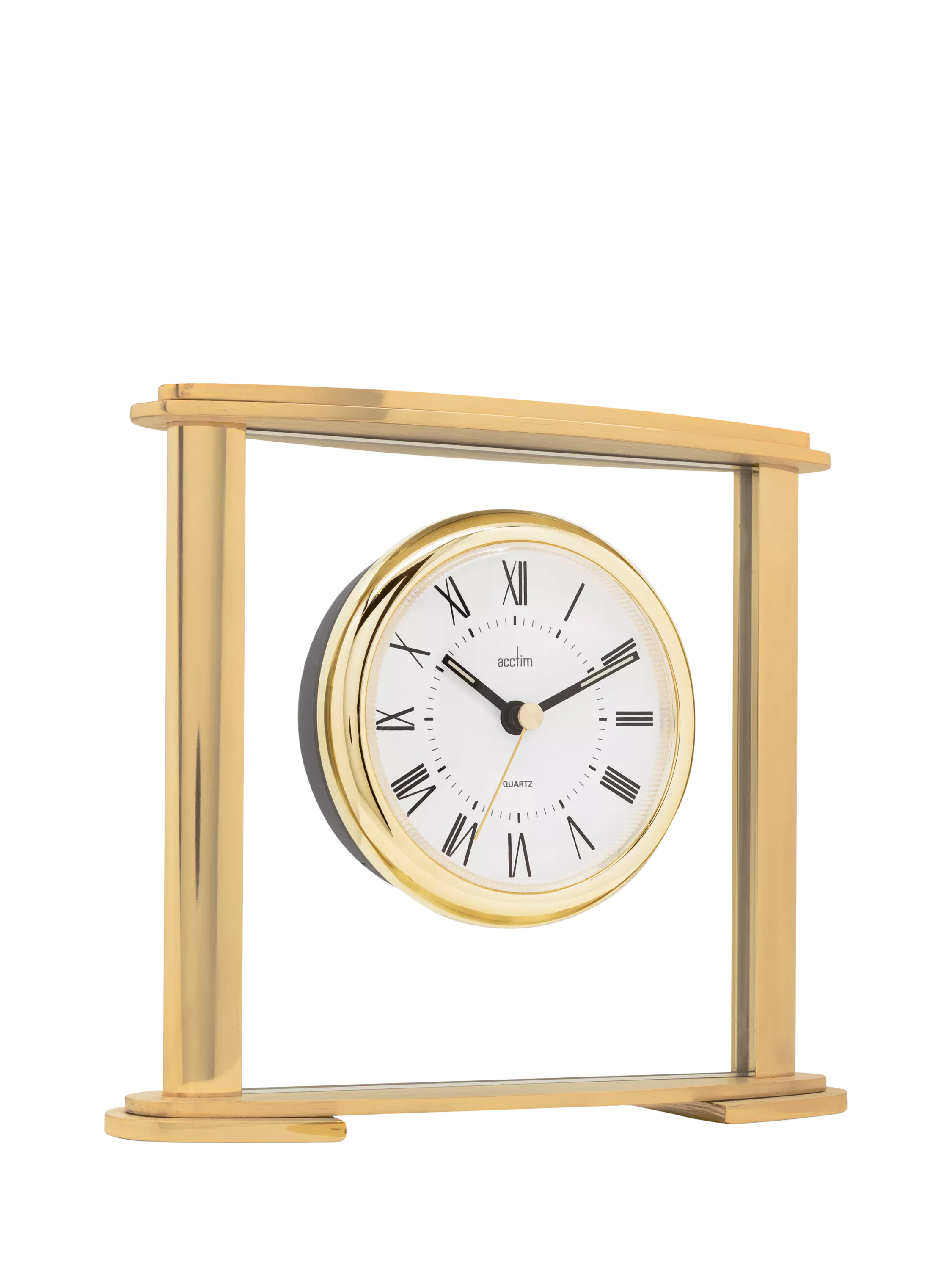 Acctim Colgrove Roman numeral mantel clock gold, UK version