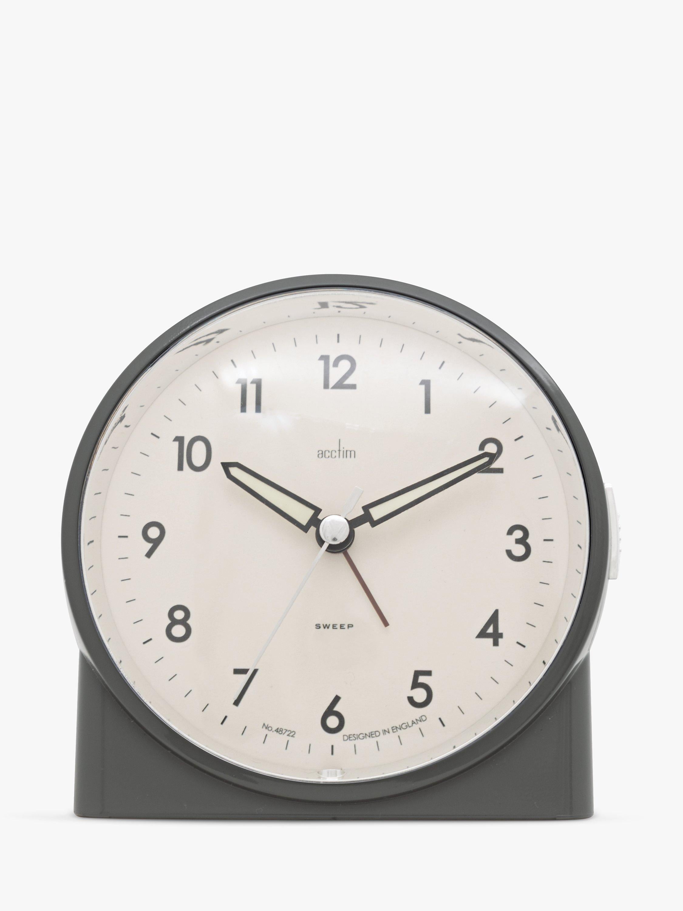 Acctim Grace Non-Ticking Sweep alarm clock - British product