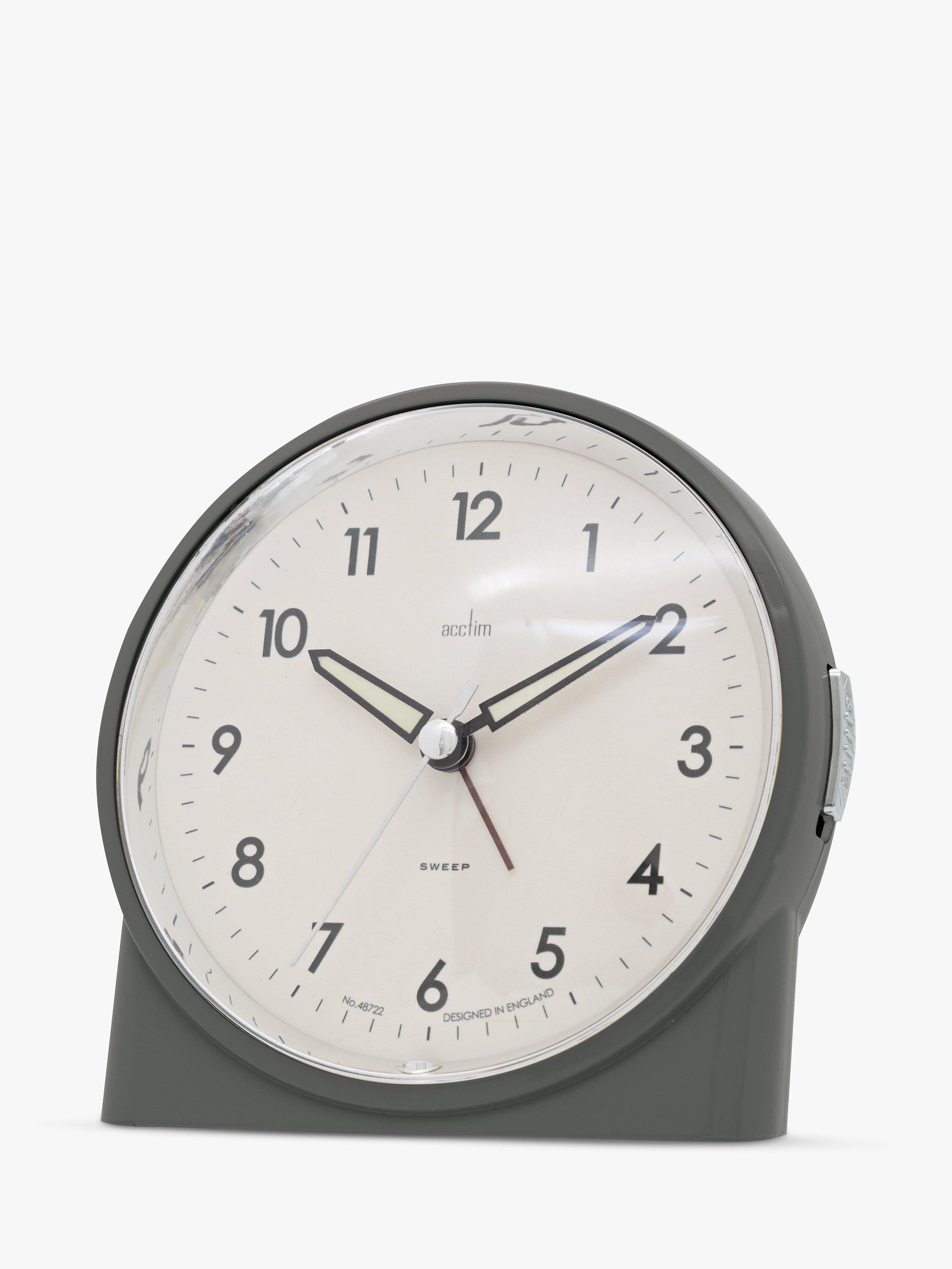 Acctim Grace Non-Ticking Sweep alarm clock - British product