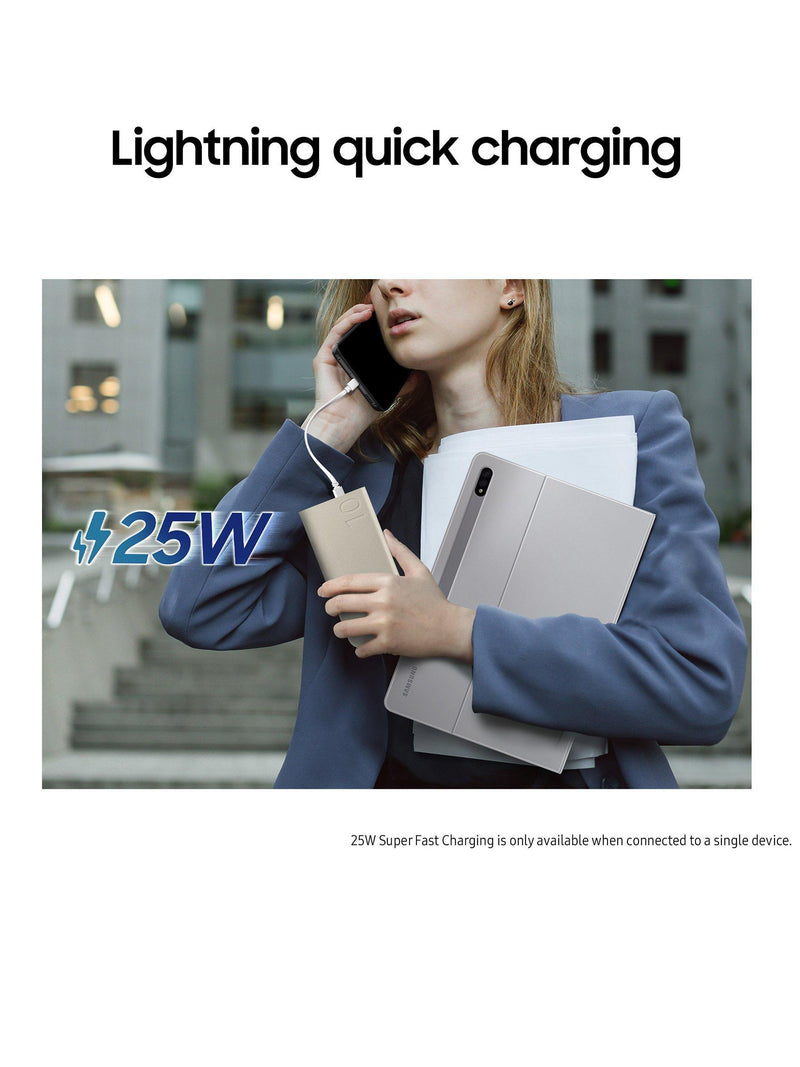 Samsung portable battery pack 25W 10,000mAh, imported from the UK