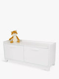 Great Little Trading Co white storage bench, imported from the UK