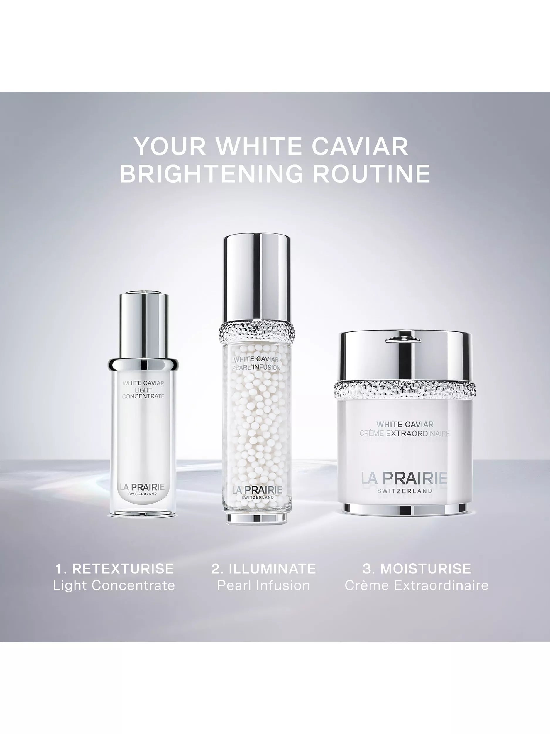 La Prairie White Caviar Pearl Infusion Serum 30ml, imported from the UK