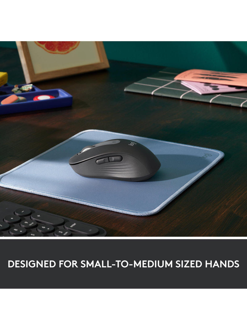 Logitech Signature M650 graphite wireless mouse (British brand)