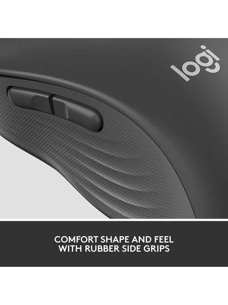 Logitech Signature M650 graphite wireless mouse (British brand)