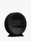 Newgate Clocks silent sweep mantel clock black round - British product