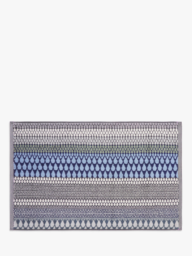 Margo Selby blue bath mat, imported from the UK