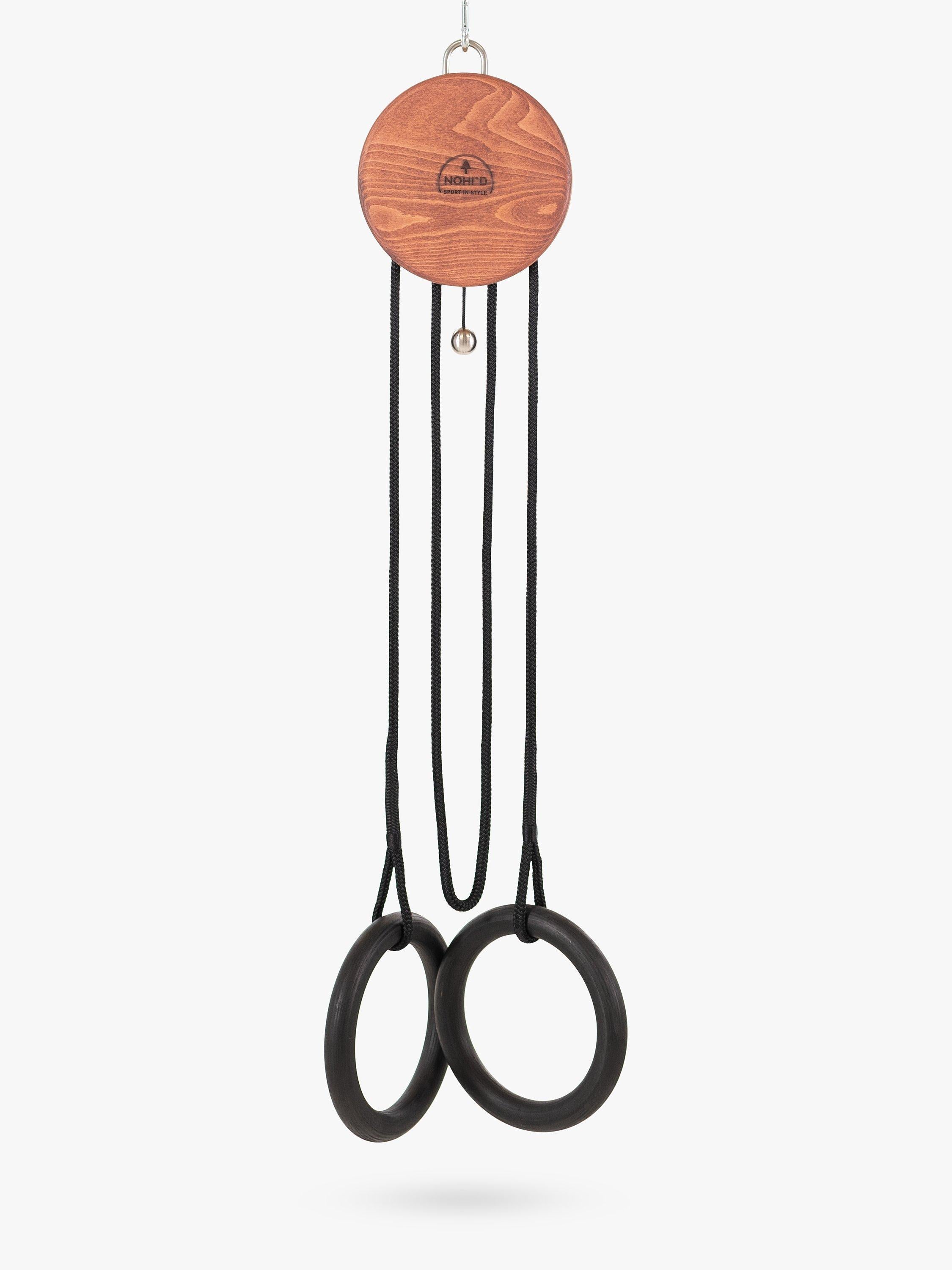 NOHRD Sling suspension trainer with wooden rings, UK version