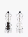 Peugeot acrylic salt and pepper mills set 18cm (British brand)
