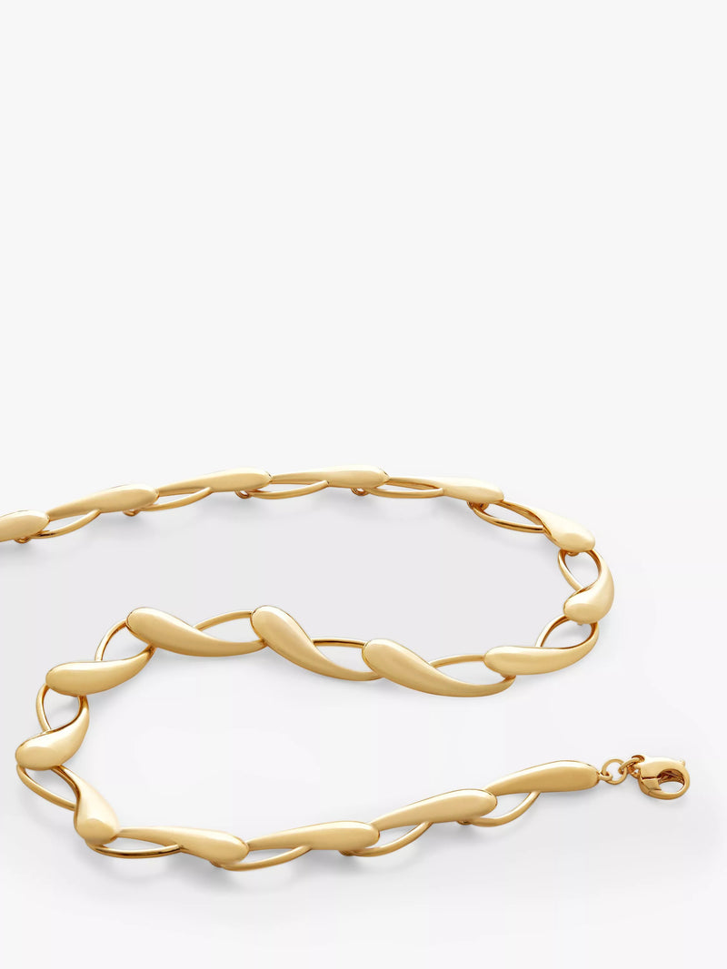 Monica Vinader Nura choker necklace gold - British product