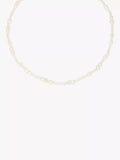 Astrid & Miyu freshwater pearl beaded necklace white 40cm, imported from the UK
