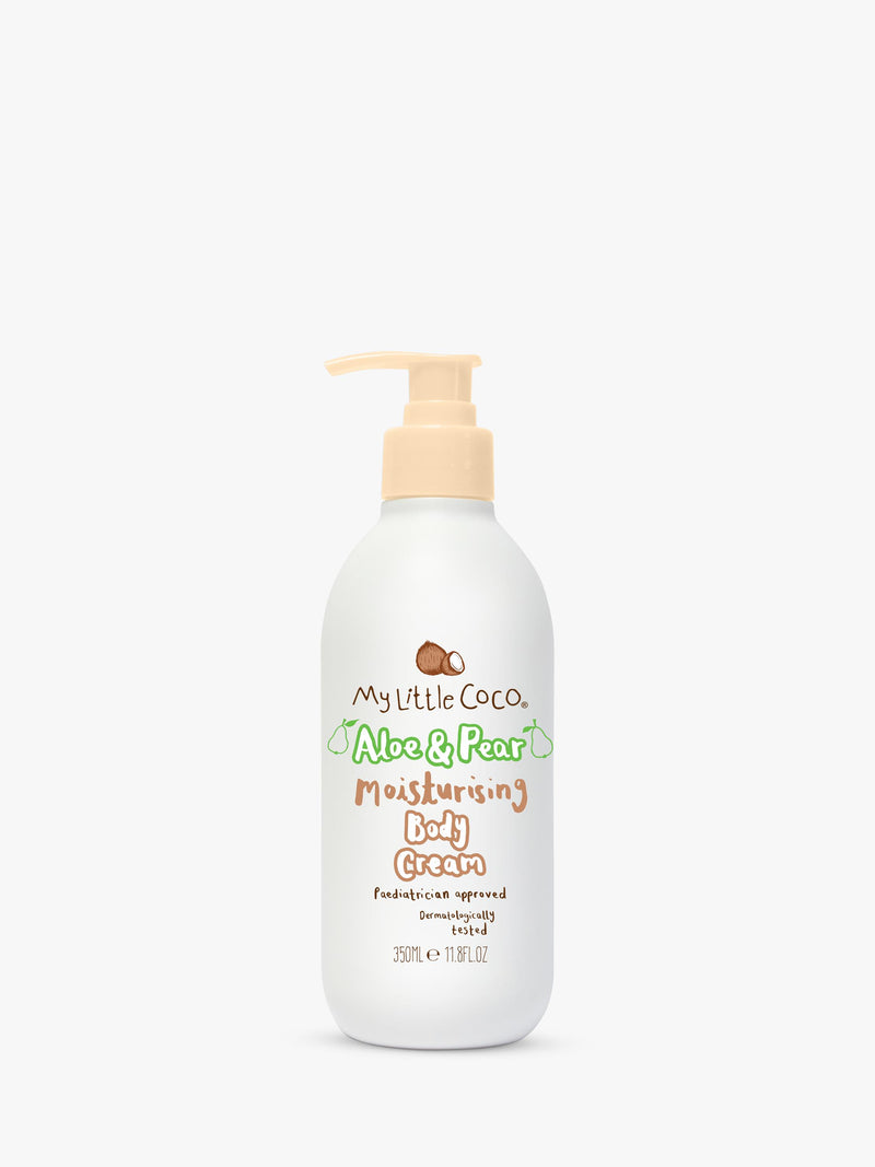 My Little Coco Aloe & Pear Baby Body Cream 350ml, imported from the UK
