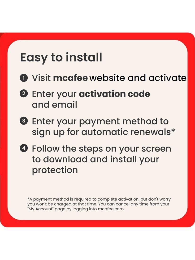 McAfee Total Protection antivirus for 1 device, UK version