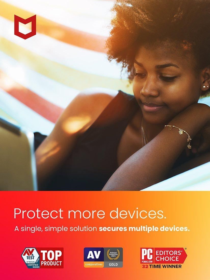McAfee Total Protection antivirus for 1 device, UK version