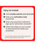 McAfee Total Protection security software 5 devices, imported from the UK