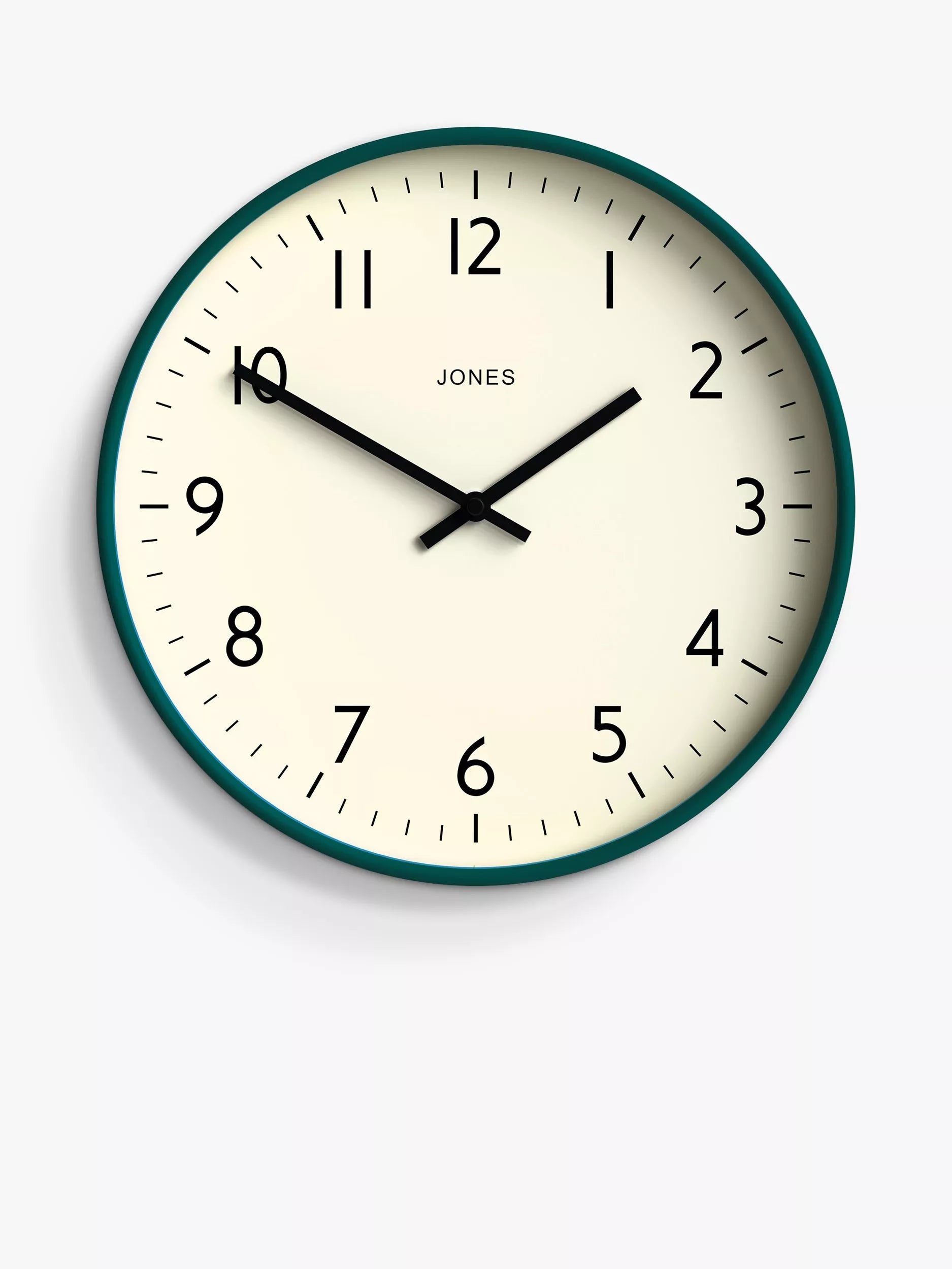 Analogue Wall Clock 30cm with Glass Lens and Fizzy Yellow Design