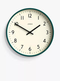 Analogue Wall Clock 30cm with Glass Lens and Fizzy Yellow Design