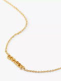 Wanderlust + Co Zodiac chain necklace gold plated brass pendant - British product