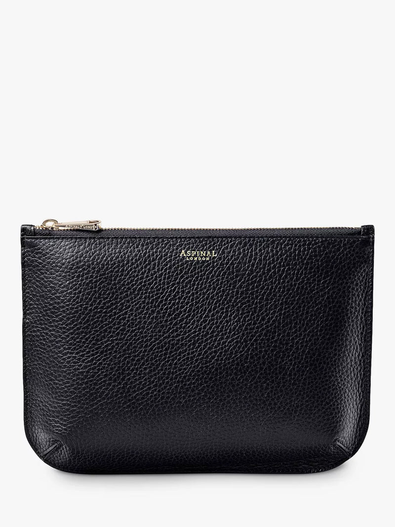 Aspinal of London Large Ella Pebble Grain Leather Pouch