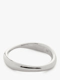 Monica Vinader Nura Reef silver stacking ring, imported from the UK