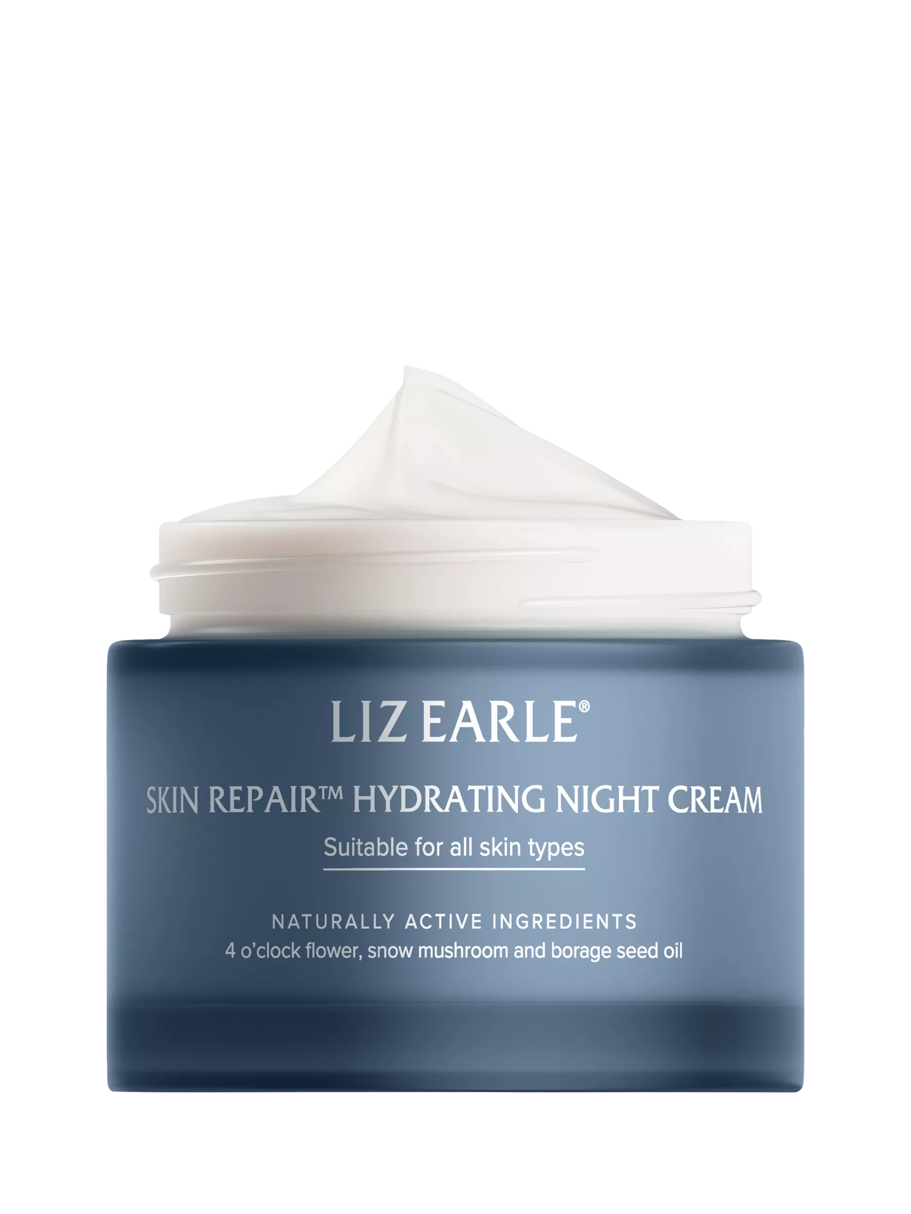 Hydrating night cream with rose lavender scent and plant-based ingredients 50ml, UK version