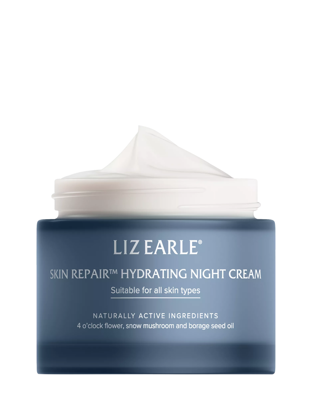 Hydrating night cream with rose lavender scent and plant-based ingredients 50ml, UK version