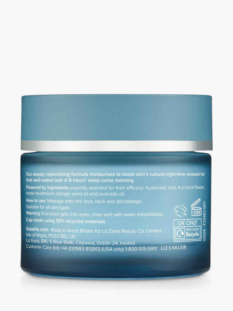 Hydrating night cream with rose lavender scent and plant-based ingredients 50ml, UK version