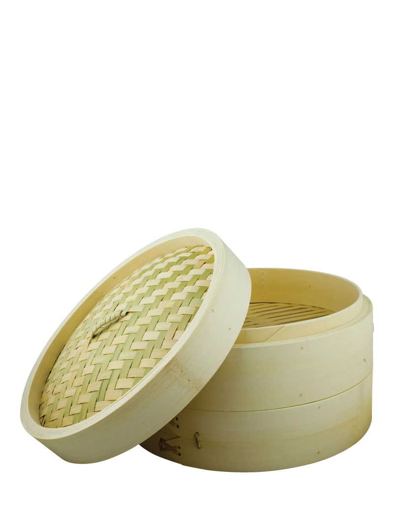 School of Wok 2-tier bamboo steamer 25cm, imported from the UK