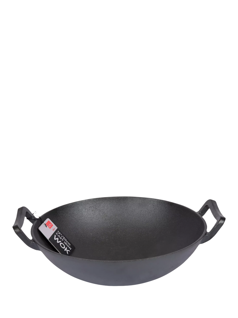 School Of Wok pre-seasoned cast iron wok 30cm, UK version