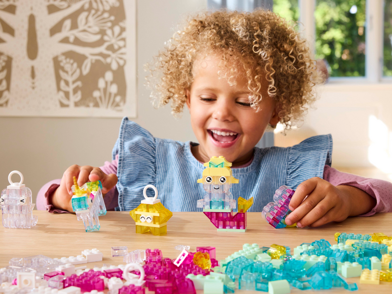 LEGO Magical Transparent Box 340 Pieces, imported from the UK