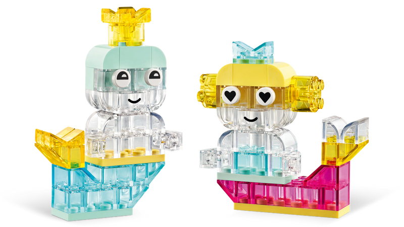 LEGO Magical Transparent Box 340 Pieces, imported from the UK