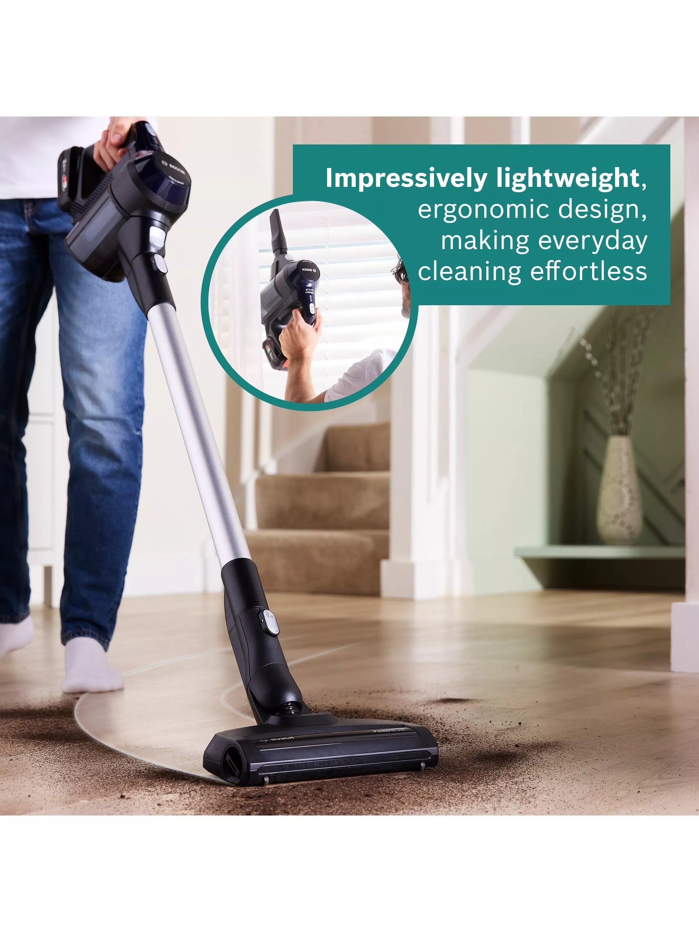 Bosch cordless vacuum cleaner blue - British product