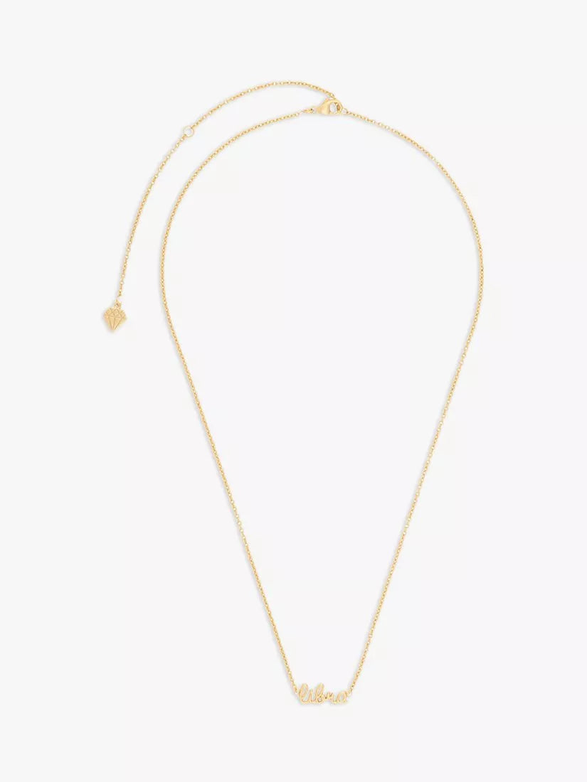 Wanderlust + Co Zodiac Chain Necklace, Libra