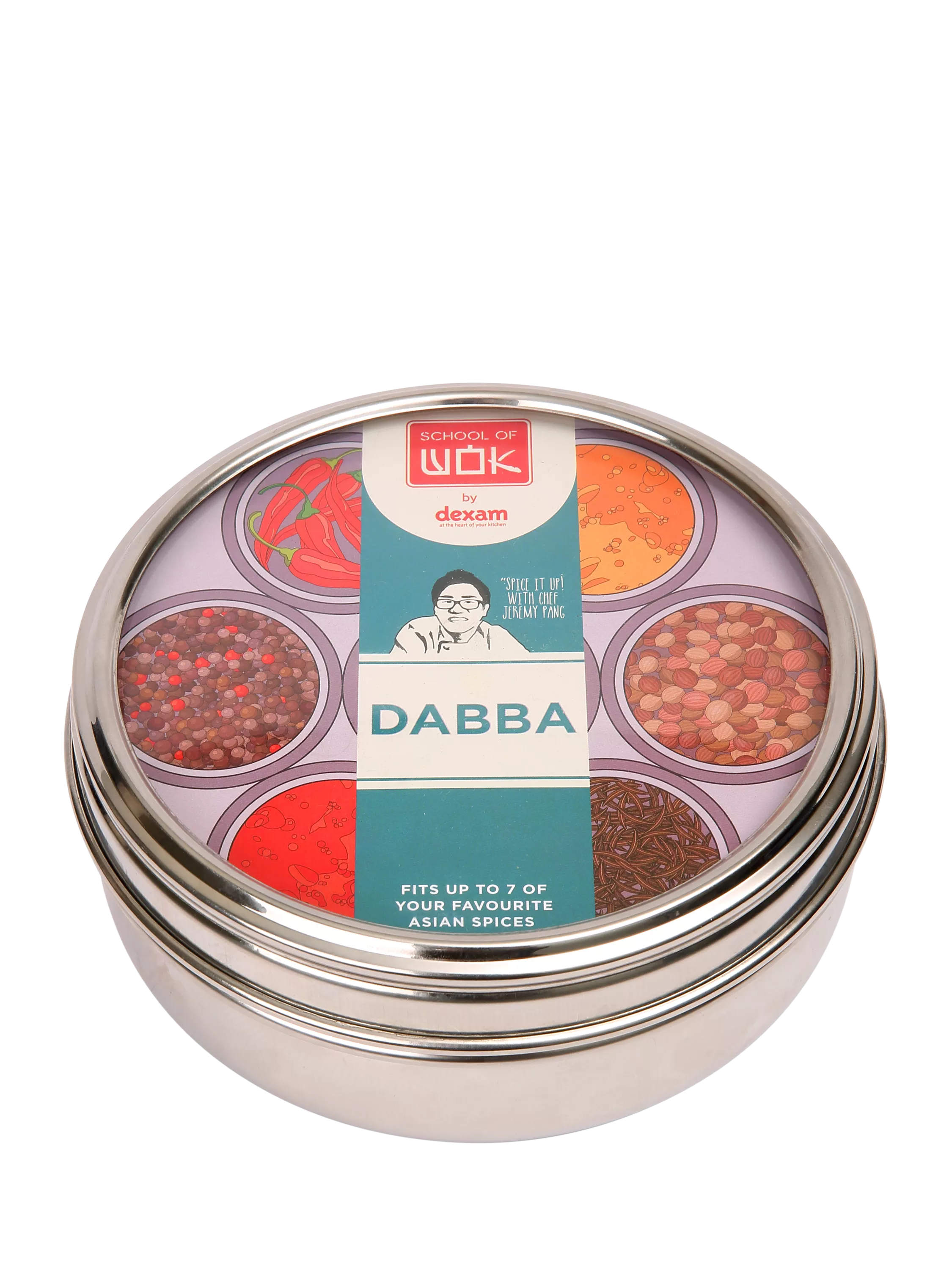 علبة تخزين توابل School Of Wok Dabba - منتج بريطاني