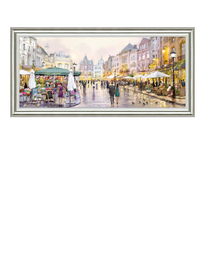 John Lewis John Lewis Richard Macneil Evening Glow Framed Print, 60 x 126cm, Multi- Buy online at McGrocer