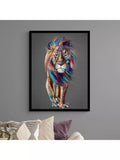 John Lewis 'Pride' lion framed print 104.5x74.5cm (British brand)