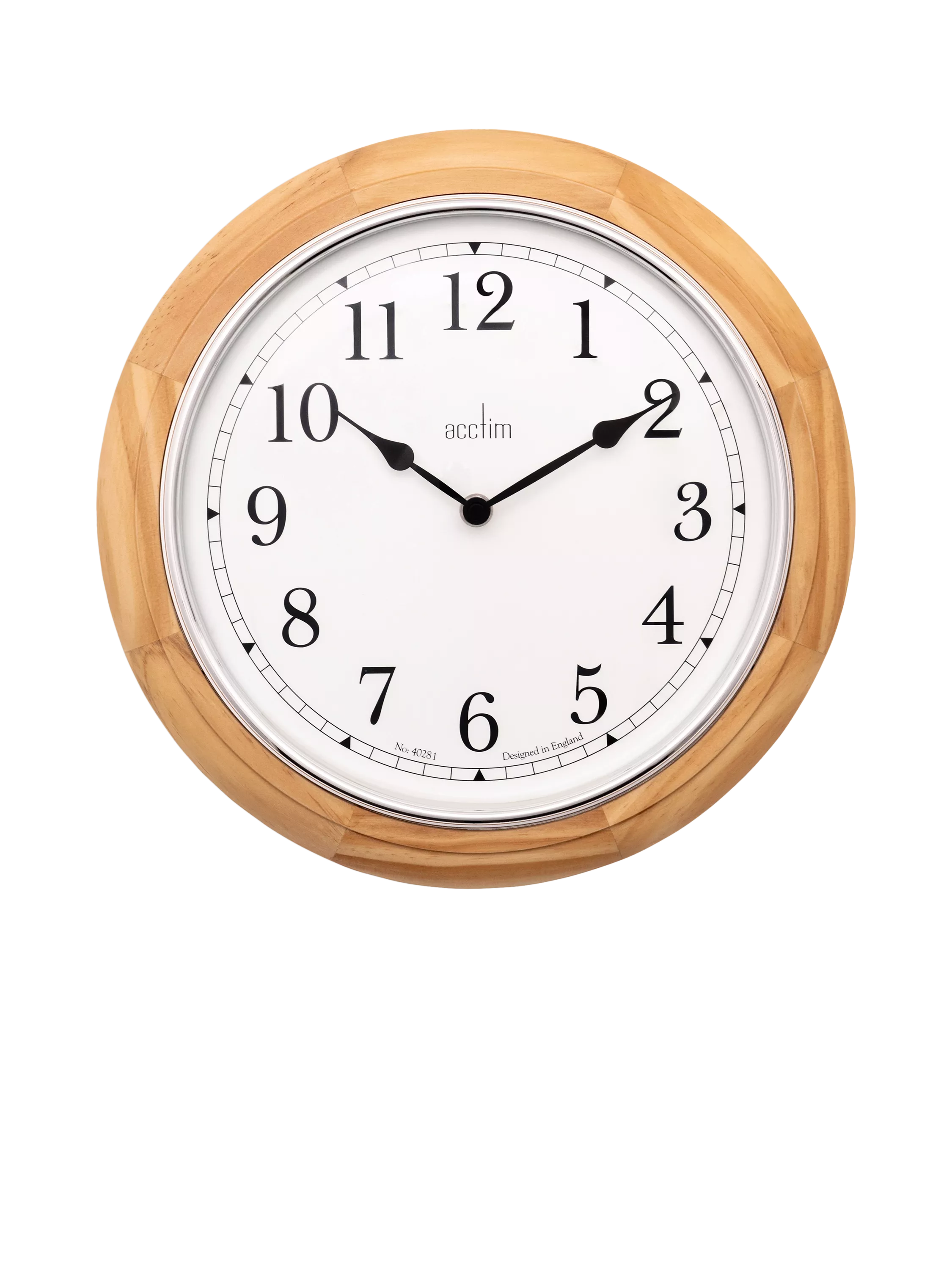 Acctim Winchester light wood wall clock 31cm - British product