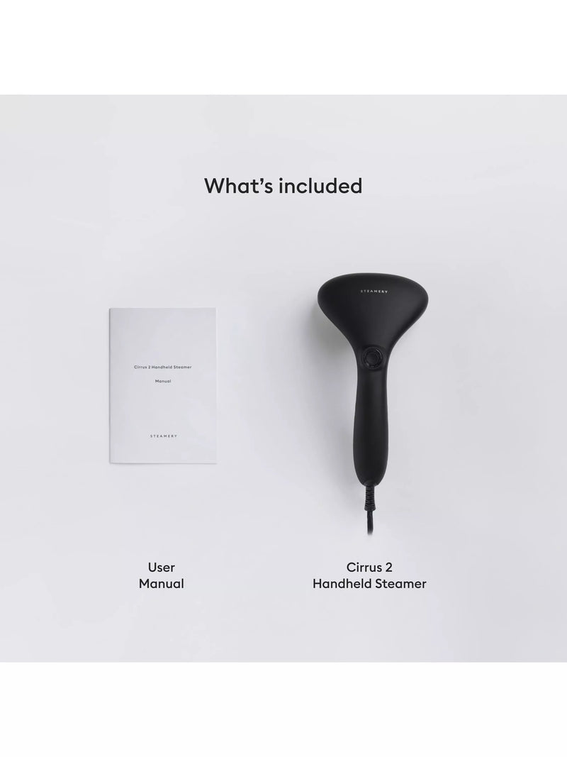 Steamery Cirrus No.2 handheld clothes steamer - British product
