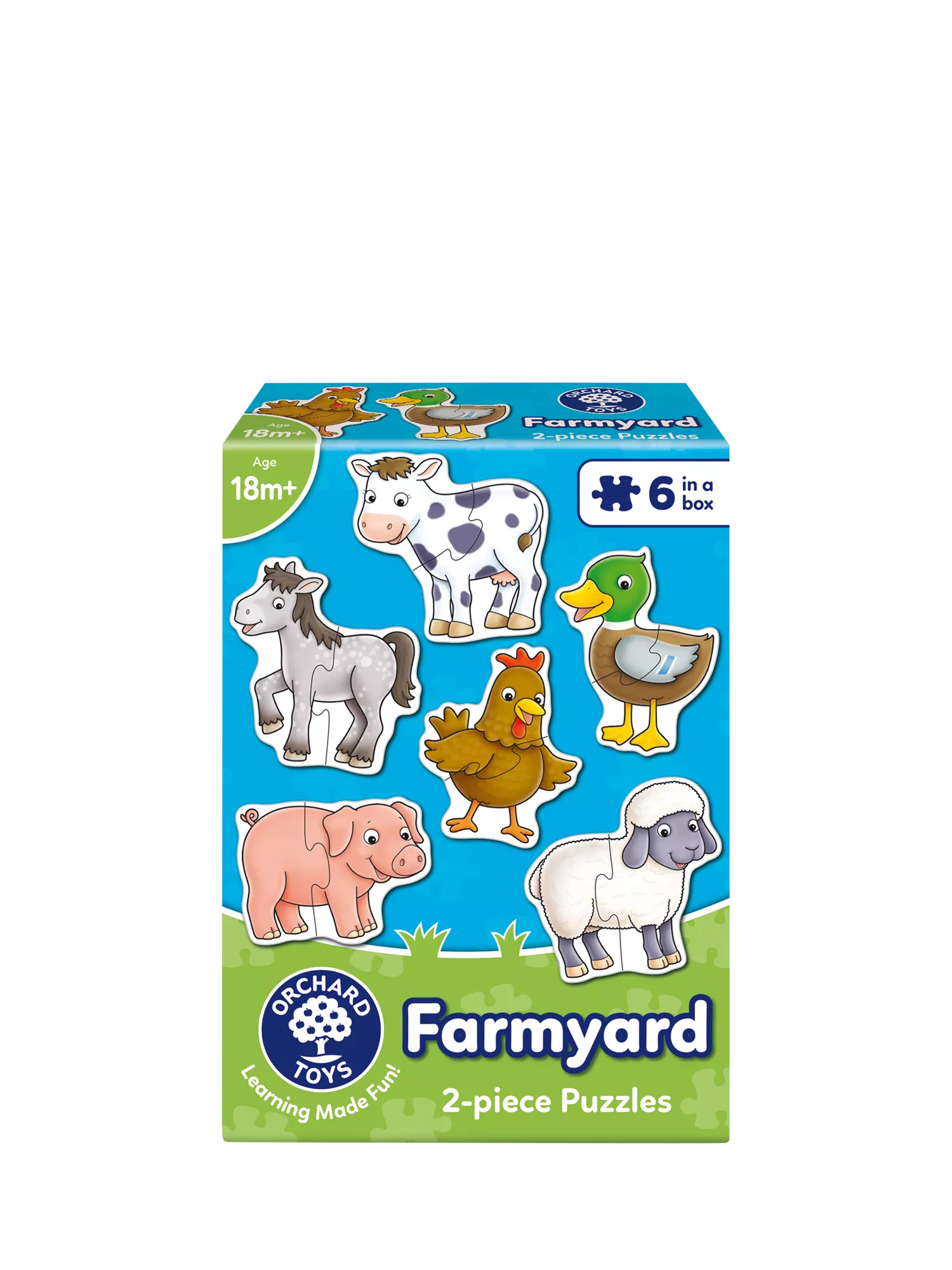 Orchard Toys farmyard animal jigsaw puzzle set, imported from the UK