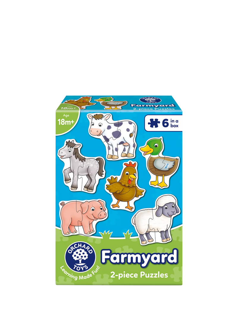 Orchard Toys farmyard animal jigsaw puzzle set, imported from the UK