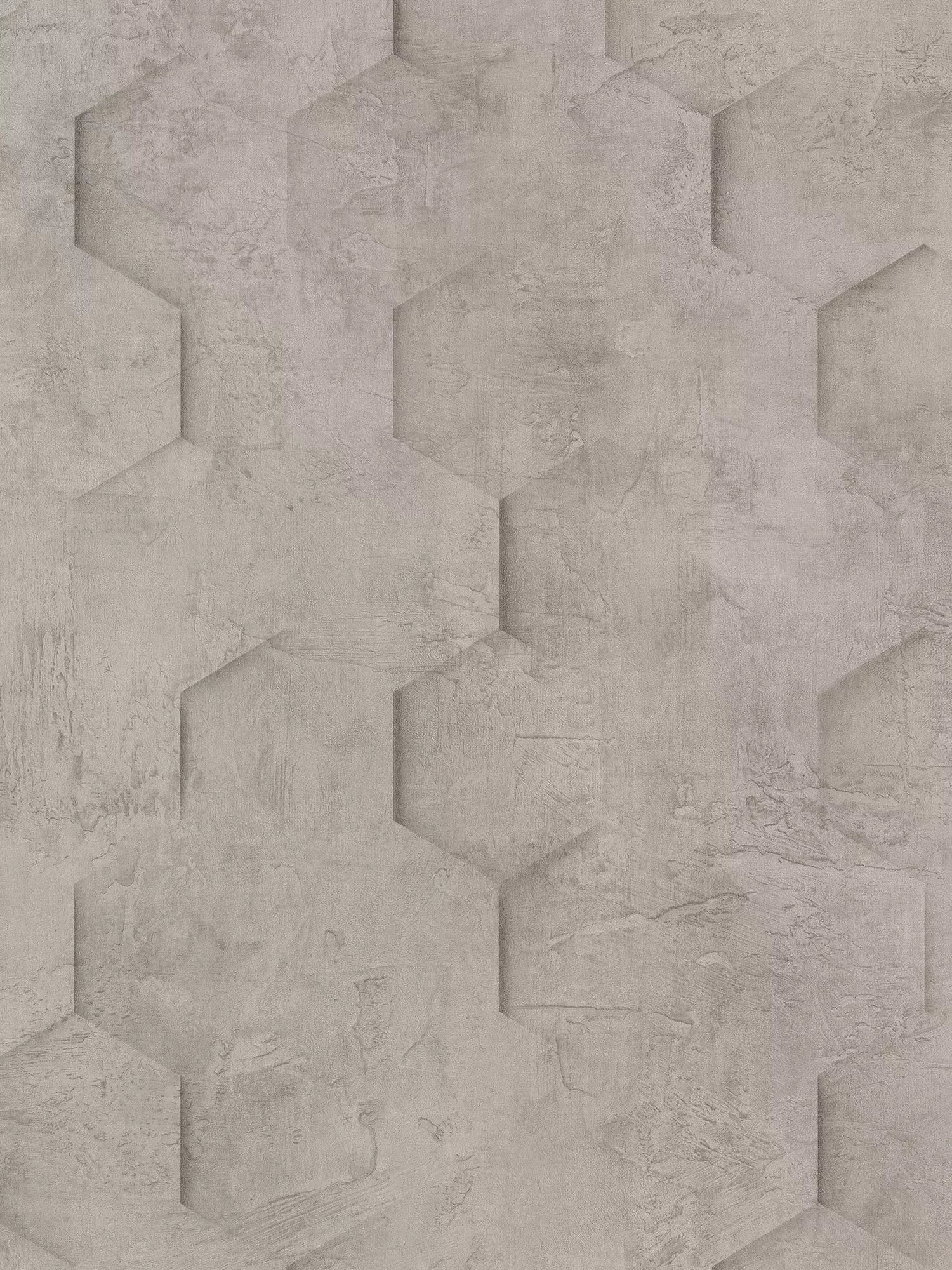 ورق جدران جاليري ثلاثي الأبعاد هندسي سداسي 10.05 م × 53 سم